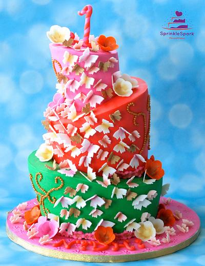 Bolo Borboleta - Decorated Cake by Cidália Silva - CakesDecor