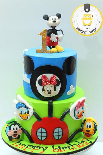 Mickey Mouse Clubhouse - Cake by Midnight Kakery