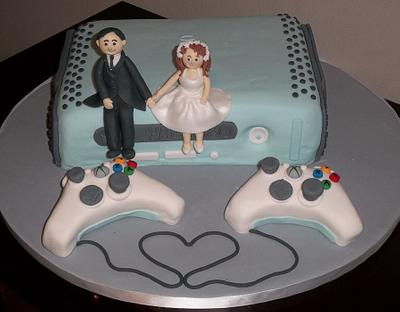 XBOX GAME STATION WEDDING CAKE - Cake by CAKETHEATRE