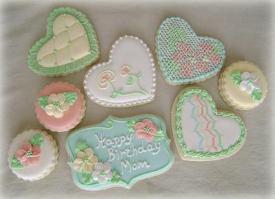 Birthday for Mom Cookie Set - Cake by virago