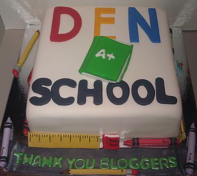 DEN School cake. - Cake by Cakery Creation Liz Huber