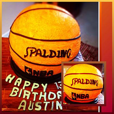 Basketball ball cake - Cake by Alberto and Gigi's cakes