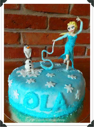 Frozen - Cake by slodkababeczkatczew