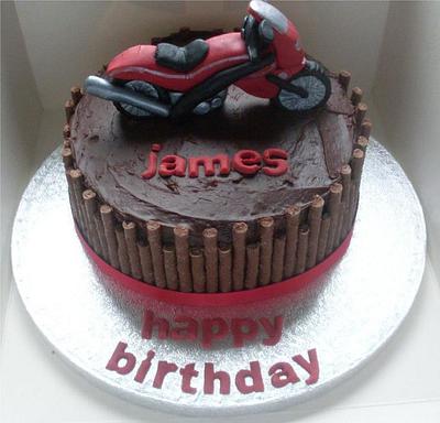 Motorbike - Cake by Carrie