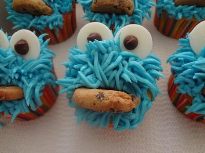 Cookie Monster cupcakes - Cake by sweetmema