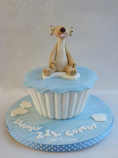 Sid the Sloth Giant Cupcake - Cake by Carol