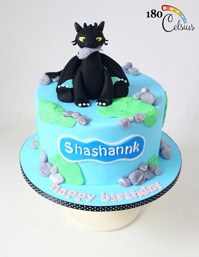 Toothless Theme Birthday Cake - Cake by Joonie Tan