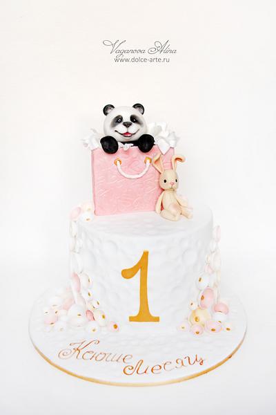 little panda in the gift pack - Cake by Alina Vaganova