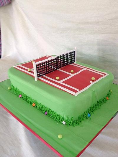 Tennis court  - Cake by e8tcake