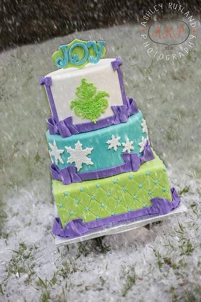 Modern Christmas - Cake by Heather Nicole Chitty