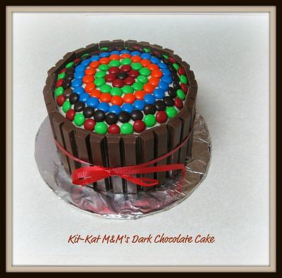 Kit-Kat M&M's Dark Chocolate Cake - Cake by FiasCreations