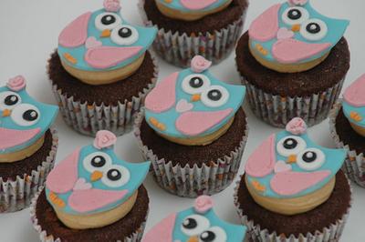 owl cupcakes - Cake by Deema