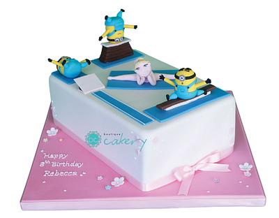 Minions doing gymnastics - Cake by Boutique Cakery