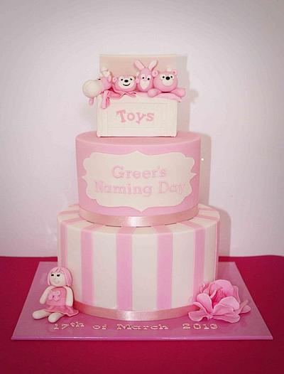 Pretty in Pink Toy Box Cake - Cake by Kate