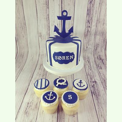 Nautical Birthday Cake - Cake by sweetonyou