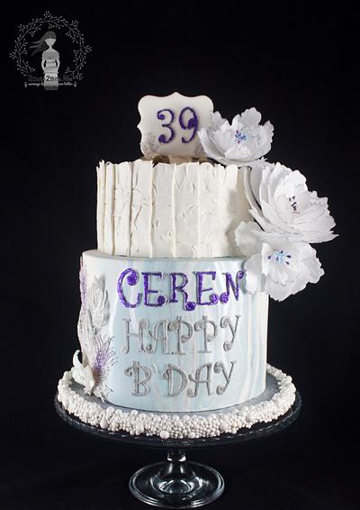 Glittered Winter themed Birthday Cake & Cupcakes - Cake by 2cute2biteMe(Ozge Bozkurt)