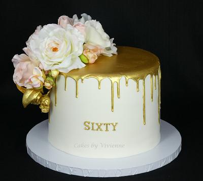 Gold Drip Cake - Cake by Cakes by Vivienne