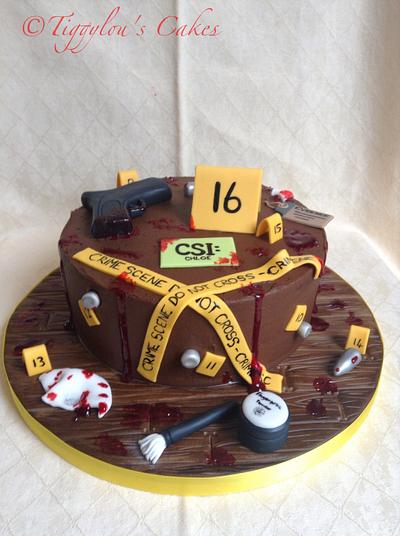 CSI - Cake by Tiggylou's cakes 