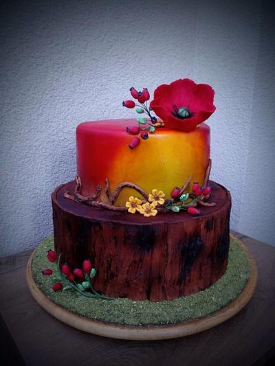 Wild poppy - Cake by janig11