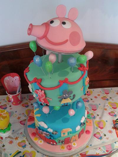 peppa pig cake - Cake by Cake Towers