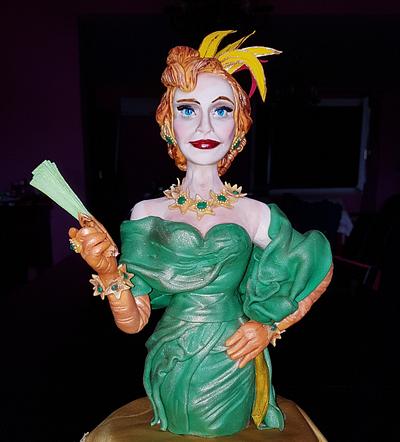 Lady Tremaine cake top - Cake by lameladiAurora 
