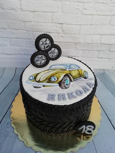 Retro car - Cake by Oli Ivanova