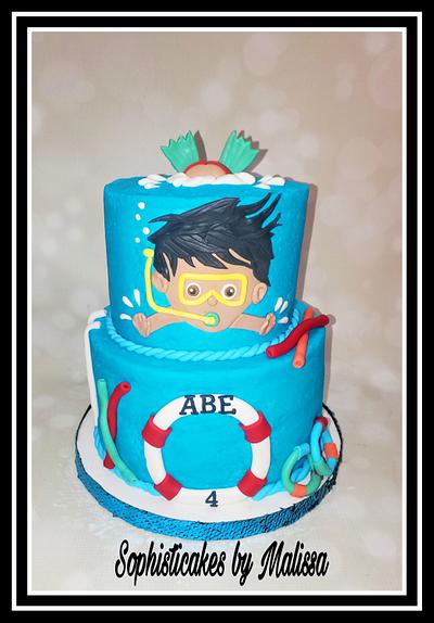 Water themed Birthday  - Cake by Sophisticakes by Malissa