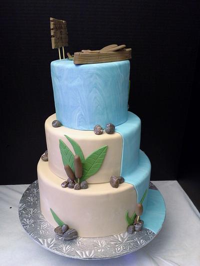 Engagement on a Lake - Cake by Melissa Walsh