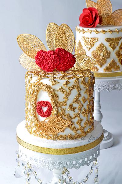 Mini wedding (valentine) cake - Cake by MILA