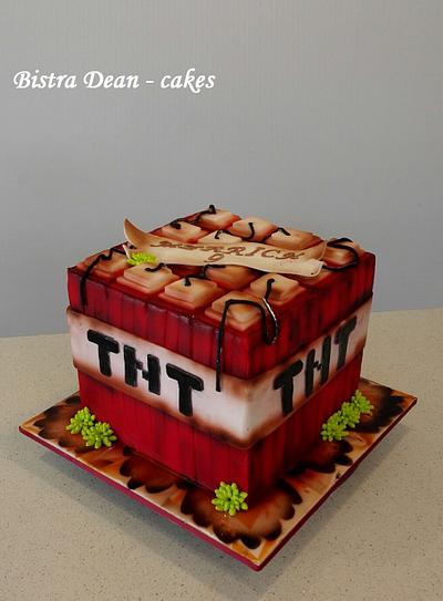 Boooooom - a  Minecraft cake - TNT block ... - Cake by Bistra Dean 