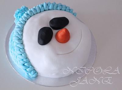 the snowman - Cake by nicola thompson