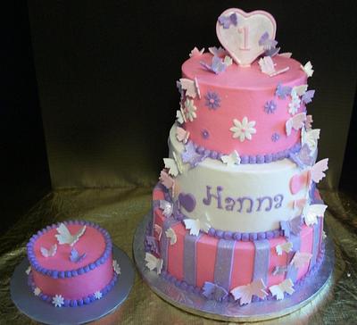 First Birthday Cake - Cake by Tracy's Custom Cakery LLC