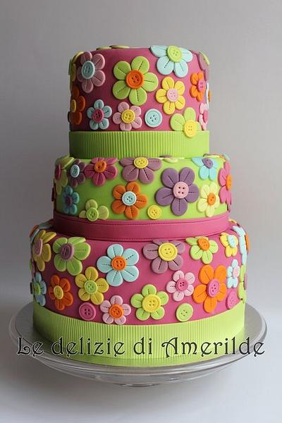 Flowery cake - Cake by Luciana Amerilde Di Pierro