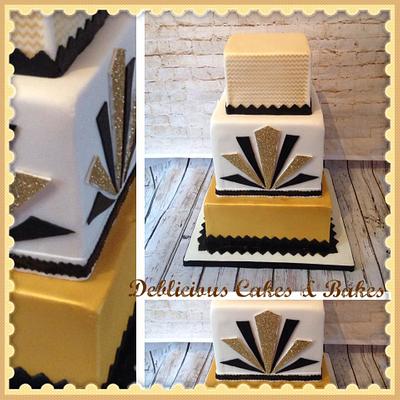 Art Deco wedding cake - Cake by debliciouscakes
