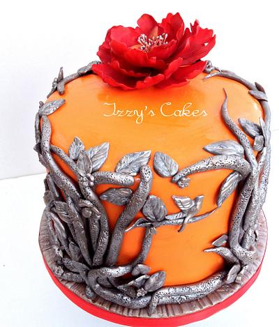 Burt Orange and Pewter - Cake by The Rosehip Bakery