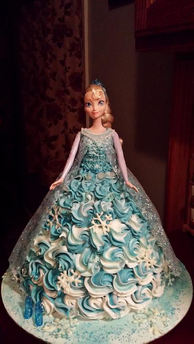 Elsa....Frozen cake - Cake by Teresa Coppernoll