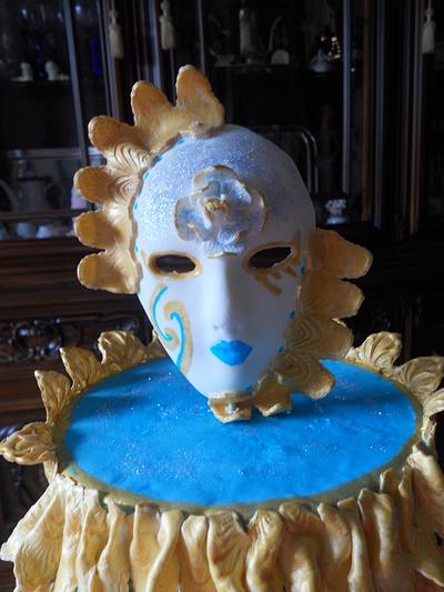 cake topper mask2 - Cake by Littlesweety cake