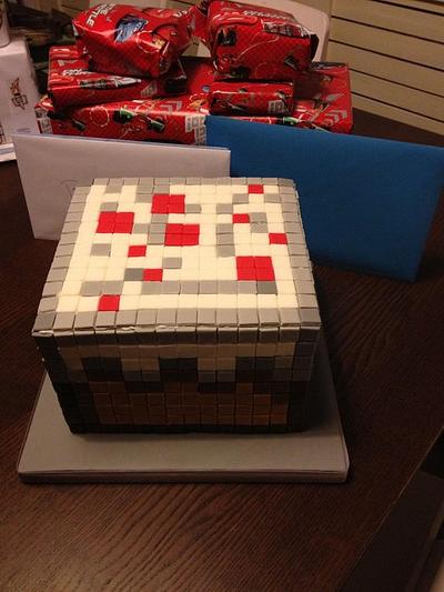 Birthday Minecraft Block - Cake by Cheryll