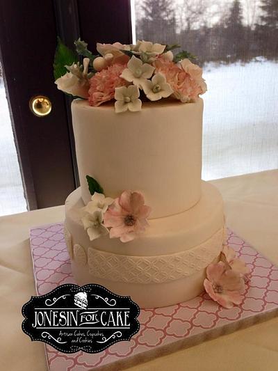 Antique Flower Bouquet & Cake - Cake by Jonesin' for Cake