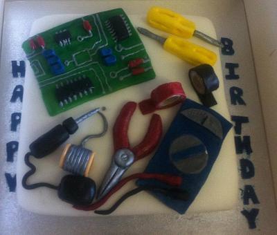 electrician cake - Cake by kelly