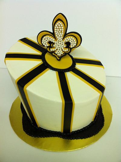 Fleur de lis Cake - Cake by Lanett