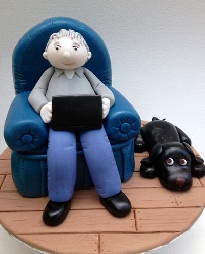 One Man and his Dog removeable topper - Cake by Charmaine 