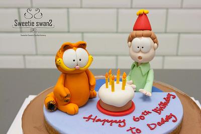 Celebrating birthday with Garfield - Cake by Phyllis Leung
