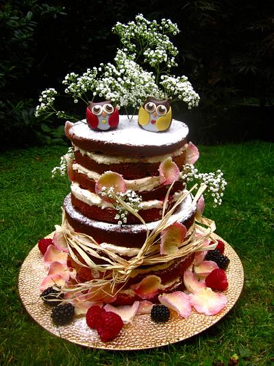 Naked Wedding Cake - Cake by Daisy Brydon Creations