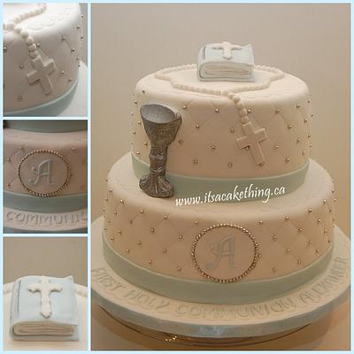 First Communion Cake  - Cake by It's a Cake Thing 