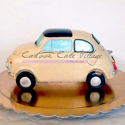 FIAT 500 - Cake by Eliana Cardone - Cartoon Cake Village