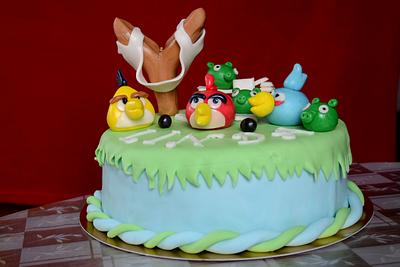 angry birds - Cake by Jiřina Matějková