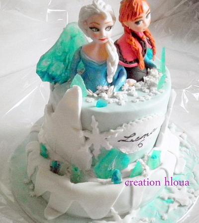 gâteau"reine des neiges elsa et sa soeur" - Cake by creation hloua