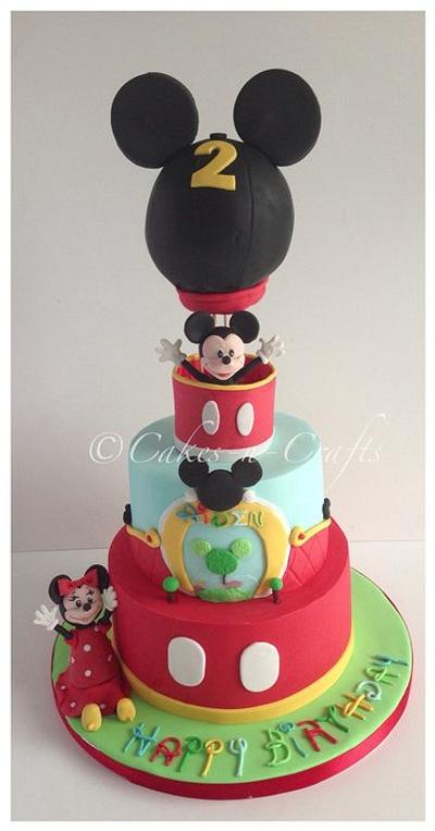 Mickey Mouse hot air balloon  - Cake by June milne