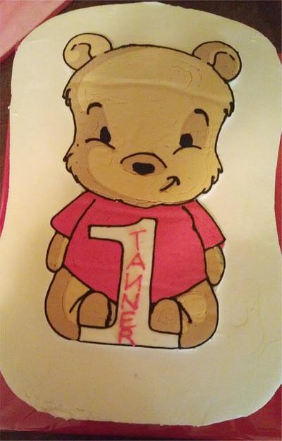 Baby Pooh Bear - Cake by Misty Moody